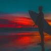 Surfer At Sunset paint by numbers