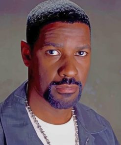 The Actor Denzel Washington paint by numbers