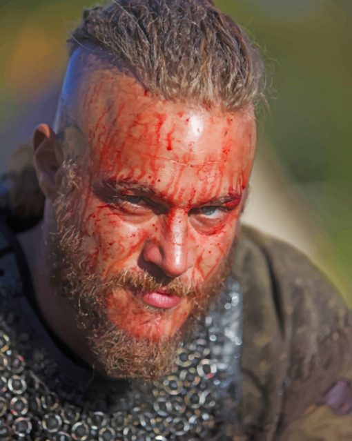 Ragnar Lothbrok Vikings paint by numbers