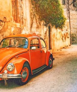 Volkswagen Beetle Aesthetic paint by numbers