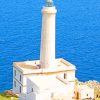 White Lighthouse On Cliff paint by numbers