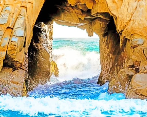 Window Rock Pfeiffer Beach California paint by numbers