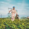 Woman Watering Plants paint by numbers