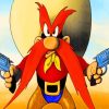 Yosemite Sam Cartoon paint by numbers