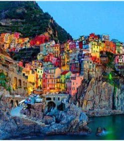 Manarola Cinque Terre National Park paint by numbers