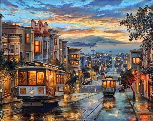 San Francisco Night paint by numbers