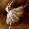 Ballerina Dancer Tilting Paint by numbers