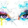 Abstract Eyes paint by numbers