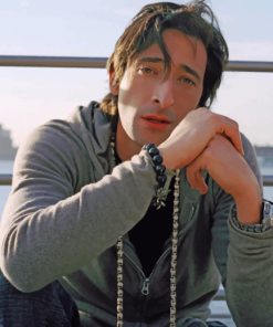 Actor Adrien Brody paint by numbers