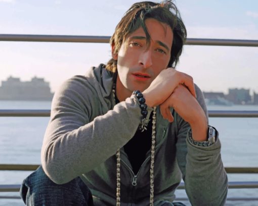 Actor Adrien Brody paint by numbers