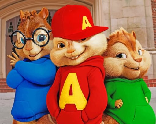 Alvin And The Chipmunks Paint By Numbers