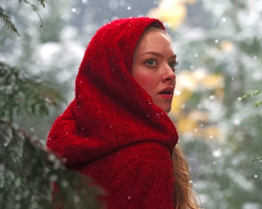 Amanda Seyfried In Red Riding Hood paint by numbers