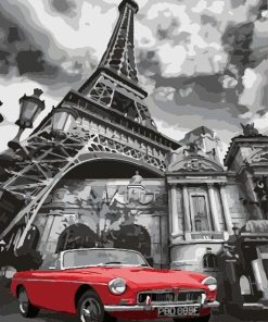 Buy Red Car in Paris - Cities Paint By Number kit or check our new modern collections for adults paint by numbers. Relax and enjoy your canvas painting Paint by numbers