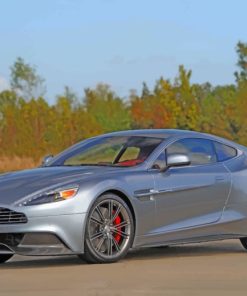 Grey Aston Martin Vanquish paint by numbers