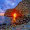 Beach Arch In Japan paint by numbers