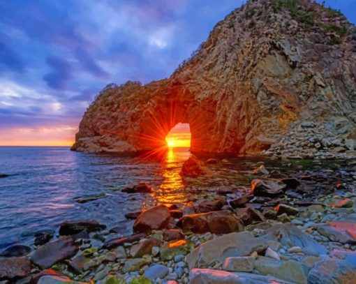 Beach Arch In Japan paint by numbers