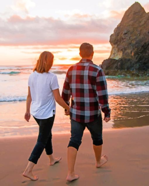 Beach Couples Paint By Numbers