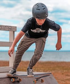 Boy On Skating Park paint by numbers