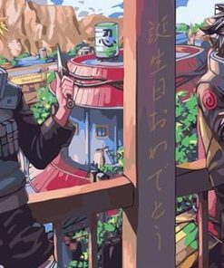 Naruto And Sasuke Jounin paint by numbers