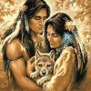 Native American Couple paint by numbers