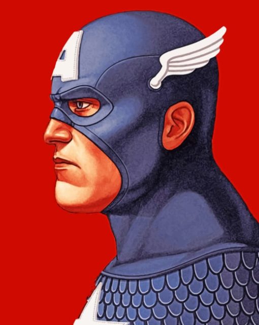 Captain America Artwork paint by numbers