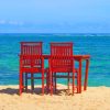 Chairs And Table On A Beach paint by numbers