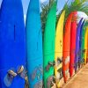 Colorful Surfing Boards Paint By Numbers