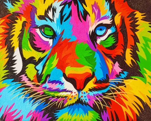 Colorful Lions Paint By Numbers