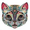 Ornamental Cat Colored paint by numbers