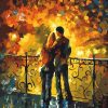 Lovers in Bridge paint By Numbers