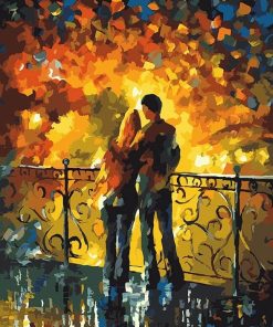 Lovers in Bridge paint By Numbers