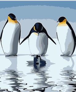 penguins paint by numbers