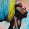 Older Black Woman paint by numbers