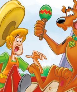 Dancing Scooby Doo Paint By Numbers