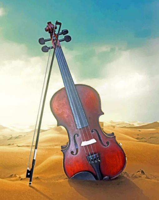 Desert Violin Paint By Numbers