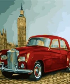 Antique Car in London paint by numbers