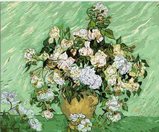 Vase with Roses Vincent Van Gogh paint by numbers