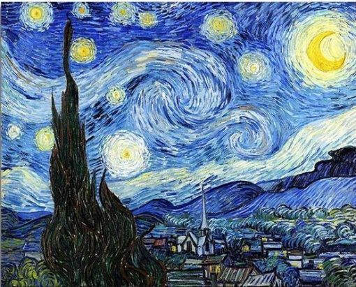 Starry Night Vincent Van Gogh paint by numbers