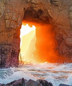 Doorway To Heaven Big Sur California paint by numbers