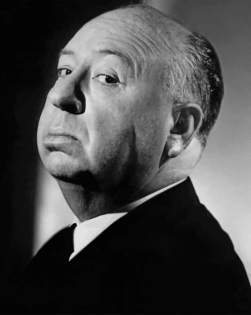 Film Director Alfred Hitchcock paint by numbers