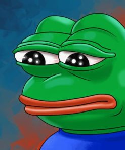 FeelsBadMan Pepe Frog paint by numbers