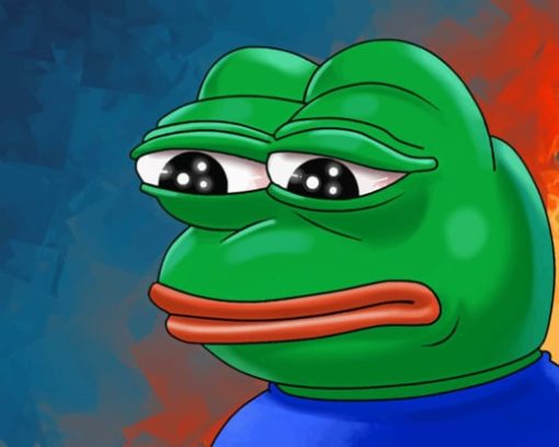 FeelsBadMan Pepe Frog paint by numbers