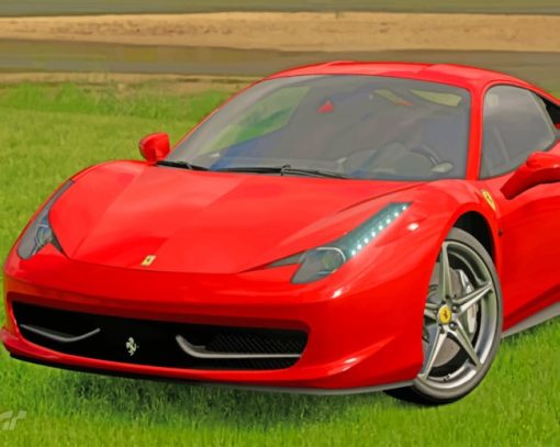 Ferrari 458 Italia 09 paint by numbers