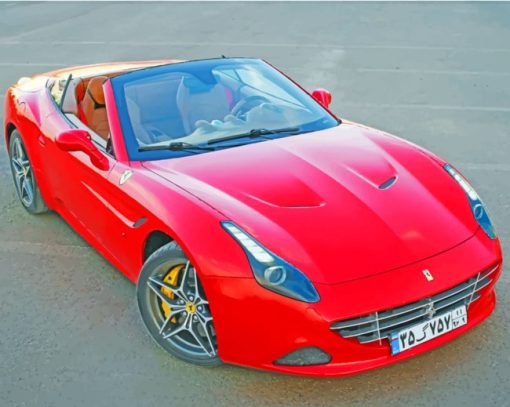 Ferrari California T paint by numbers