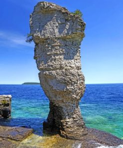 Flowerpot Island Tobermory paint by numbers