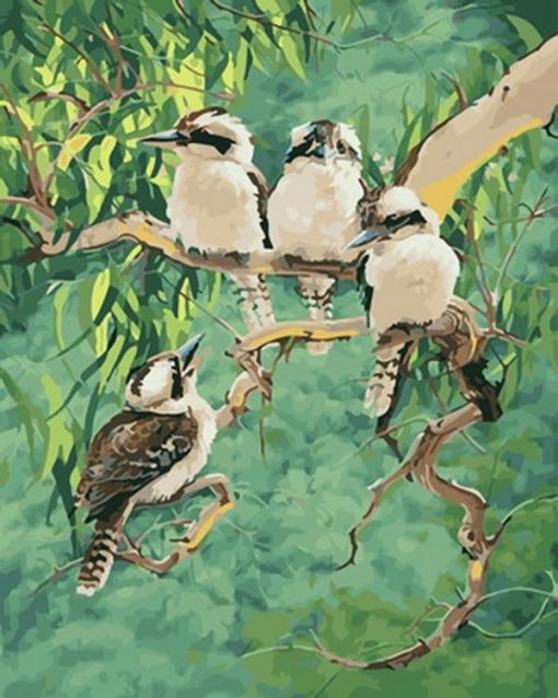 Laughing Kookaburra paint by numbers