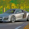 Grey Audi R8 paint by numbers