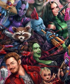 Guardians Of The Galaxy paint by numbers