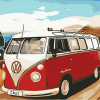 VW California Camper paint by numbers