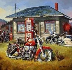 Harley Davidson Motorcycles paint by numbers